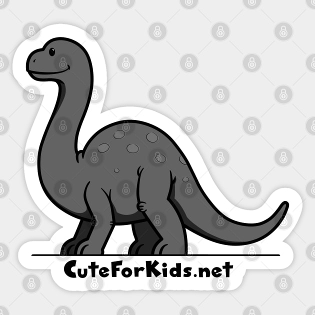 CuteForKids - Brontosaurus - Branded Sticker by VirtualSG